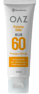 Protetor Solar OAZ 60 FPS CREME - 200 ml